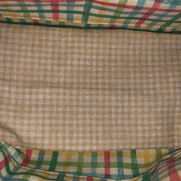 Vintage Kitsch Handmade Canvas Pastel Tea Pot Bag Purse Pocketbook Great Gift - Picture 8 of 10